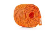 VEVOR Double Braided Polyester Rope, 3/8 in x 120 ft-orange and black