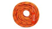 VEVOR Double Braided Polyester Rope, 3/8 in x 120 ft-orange and black