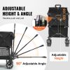 VEVOR Foldable Double Decker Wagon 400L Collapsible Wagon Cart with AllTerrain