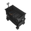 VEVOR Foldable Double Decker Wagon 400L Collapsible Wagon Cart with AllTerrain