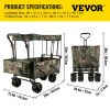 VEVOR Collapsible Folding Wagon with Removable Canopy-Camouflage