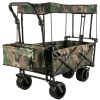 VEVOR Collapsible Folding Wagon with Removable Canopy-Camouflage