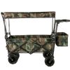 VEVOR Collapsible Folding Wagon with Removable Canopy-Camouflage