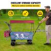 VEVOR Extra Large Collapsible Garden Cart-Red
