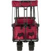 VEVOR Extra Large Collapsible Garden Cart-Red