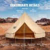 VEVOR 10-12 Person Canvas Glamping Bell Tent