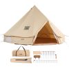 VEVOR 10-12 Person Canvas Glamping Bell Tent