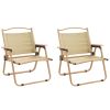 vidaXL Camping Chairs 2 pcs Oxford Fabric