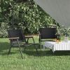 vidaXL Camping Chairs 2 pcs Oxford Fabric