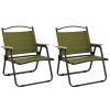 vidaXL Camping Chairs 2 pcs Oxford Fabric