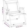 vidaXL Camping Chairs 2 pcs Oxford Fabric