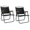 vidaXL Camping Chairs 2 pcs Oxford Fabric