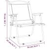 vidaXL Camping Chairs 2 pcs Oxford Fabric