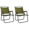 vidaXL Camping Chairs 2 pcs Oxford Fabric