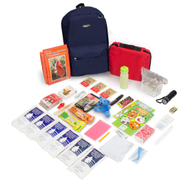 Keep-Me-Safe Children's 72 Hour Survival Kit (Color: Navy)