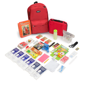 Keep-Me-Safe Children's 72 Hour Survival Kit (Color: Red)