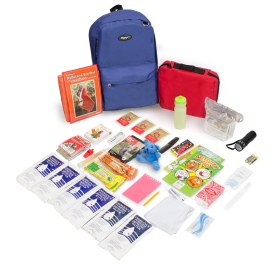Keep-Me-Safe Children's 72 Hour Survival Kit (Color: Royal Blue)
