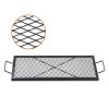 VEVOR X-Marks Fire Pit Grill Grate Rectangle Cooking Grate Heavy Duty Steel