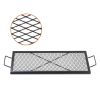 VEVOR X-Marks Fire Pit Grill Grate Rectangle Cooking Grate Heavy Duty Steel