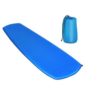 Inflatable Sleeping Pad with Carrying Bag (Color: Blue)