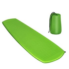 Inflatable Sleeping Pad with Carrying Bag (Color: Green)