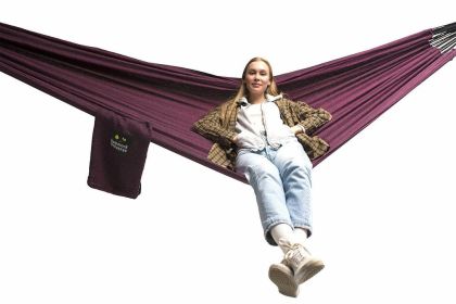 Premium Brazilian Style Double Hammock (Color: Rosapreta)