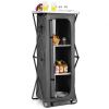 Folding Camping Storage Cabinet with 3 Shelves and Carry Bag