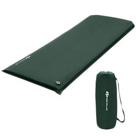 Self-inflating Lightweight Folding Foam Sleeping Cot with Storage bag (Color: Green)
