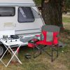 Folding Camping Directors Chair with Cooler Bag and Side Table