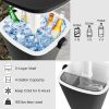 3-in-1 Portable Cooler Bar Table with Bottle Opener and Lift Top Lid