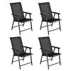 Patio Folding Chairs for Outdoor Camping - 4-Pack Portable Set