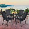 Patio Folding Chairs for Outdoor Camping - 4-Pack Portable Set