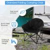 Padded Folding Moon Chair with Carrying Bag for Camping