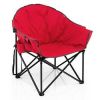Padded Folding Moon Chair with Carrying Bag for Camping