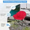 Padded Folding Moon Chair with Carrying Bag for Camping