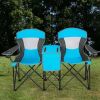 Portable Folding Camping Canopy Chairs with Cup Holder