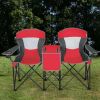 Portable Folding Camping Canopy Chairs with Cup Holder