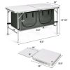 Adjustable Height Folding Camping Table