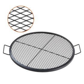 VEVOR X-Marks Fire Pit Grill Grate Round Cooking Grate Heavy Duty Steel (select: 30 Inch)
