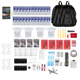 The Essentials Complete 72-Hour Kit - 4 Person (Color: Black)