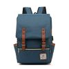 1pc Vintage Nylon Laptop Backpack with USB Charging Port