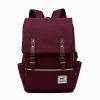 1pc Vintage Nylon Laptop Backpack with USB Charging Port