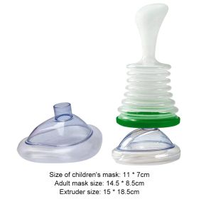 Travel Portable First Aid Choking Device Adults & Children 2 Size Choking (Color: Green suit, Ships From: China)