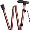 Foldable Lightweight Walking Stick Trekking Pole With Rubber Tip Adjustable