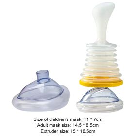 Travel Portable First Aid Choking Device Adults & Children 2 Size Choking (Color: Yellow suit, Ships From: China)