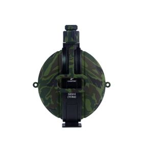 Collapsible Military Water Bottle Silicone Water Kettle Canteen with Compass (Color: A2)