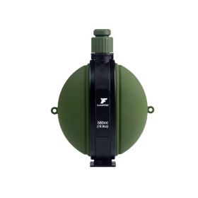 Collapsible Military Water Bottle Silicone Water Kettle Canteen with Compass (Color: B3)