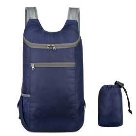 1pc Outdoor Portable Backpack for Camping Hiking Sports (Color: Dark Blue)