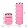 Foldable Silicone Water Cup for Travel, Cycling, and Running - 480ml