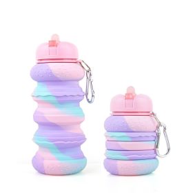 Collapsible Water Bottles for Outdoor Sports - 550ML Leakproof Design (Capacity: 550ML, Color: C)